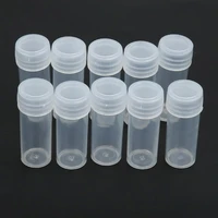 50pcs 5g volume plastic sample bottle 5ml small bottle vial storage contain household medicinal solid powder bottle