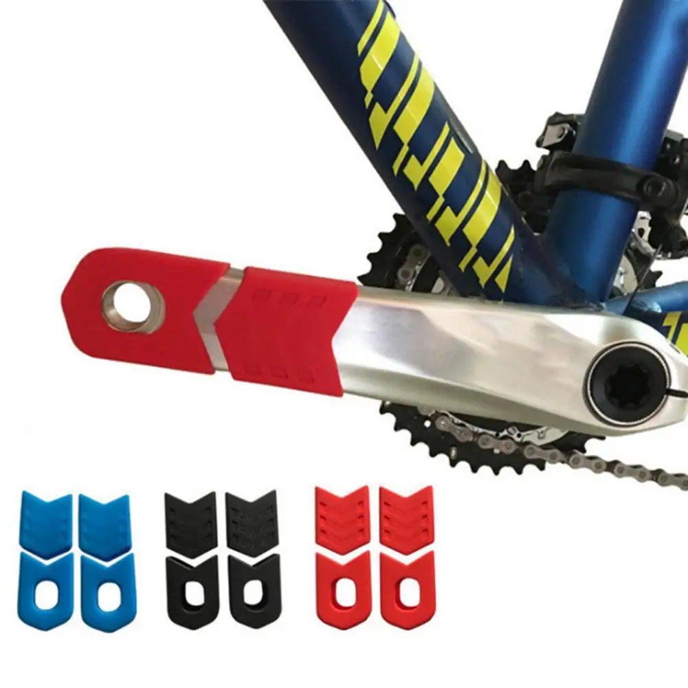 

2Pcs Wearable Bicycle Crank Arm Boots Protective Caps Bike Accessories Bike Crankset Caps Flexibility for Bike