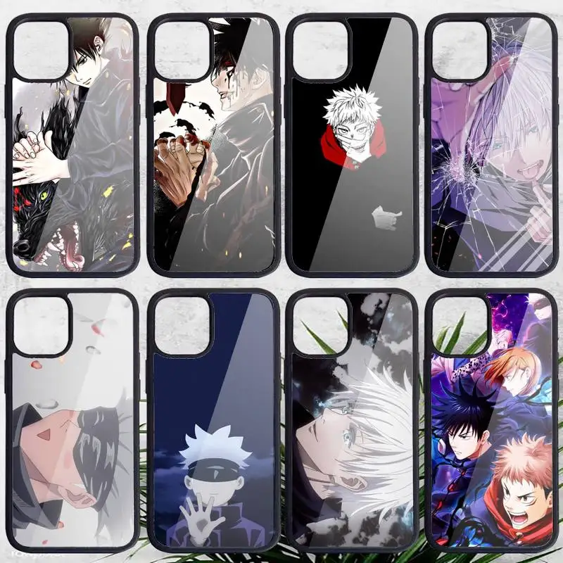 

Anime Cartoon Jujutsu Kaisen Phone Case PC for iPhone 11 12 pro XS MAX 8 7 6 6S Plus X 5S SE 2020 XR