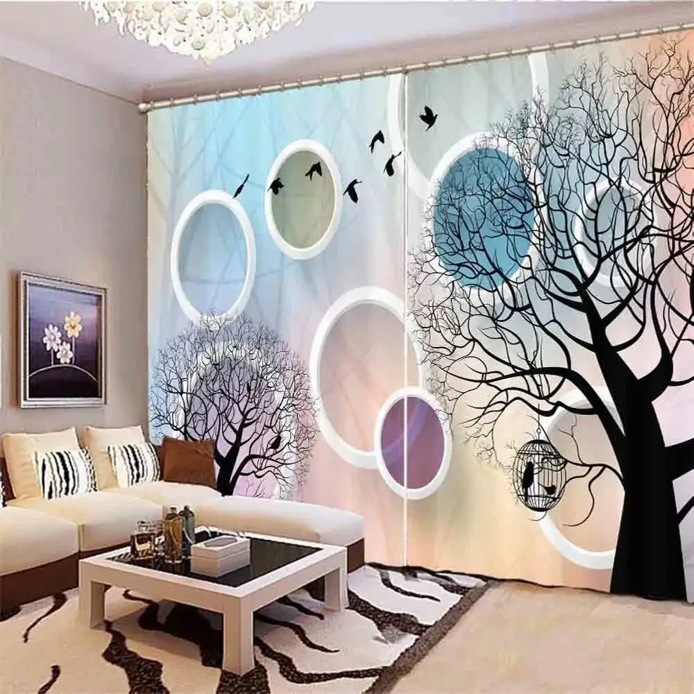 

living room curtains Simple and stylish windows curtains customize 2019 The New curtains