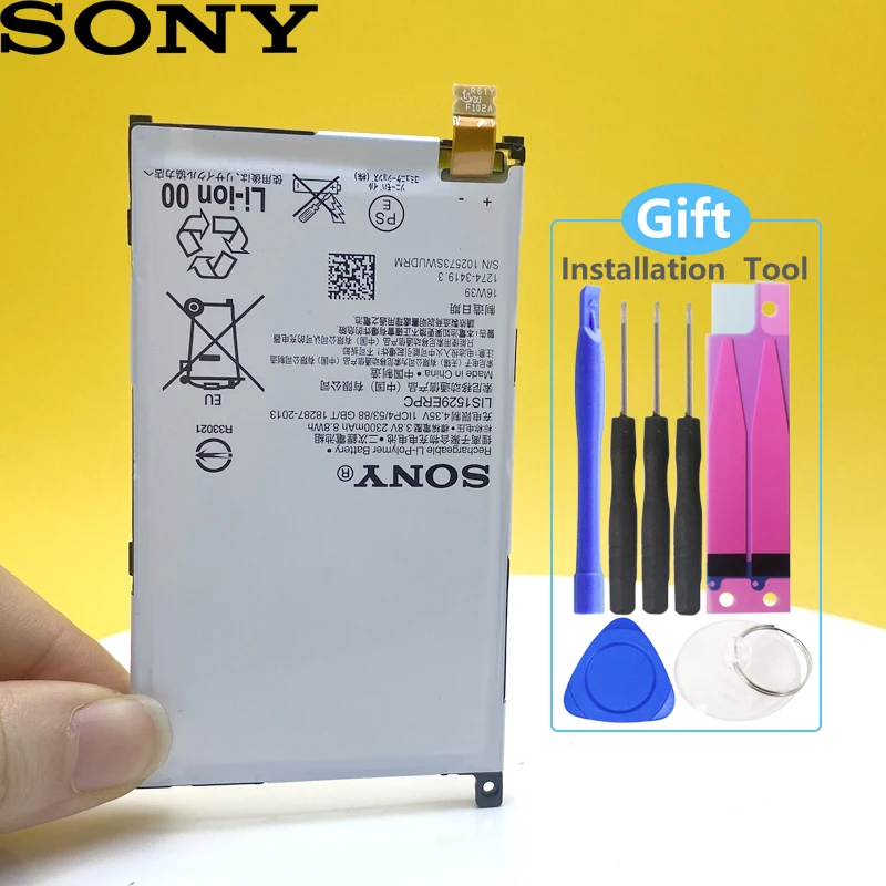 100% Оригинальный аккумулятор 2300 мАч LIS1529ERPC для SONY Xperia Z1 mini Compact D5503 M51w