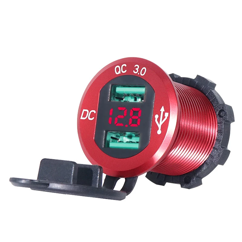 Зарядное устройство QC 3 0 Dual USB водонепроницаемое морское 18 Вт и (36 Вт) с