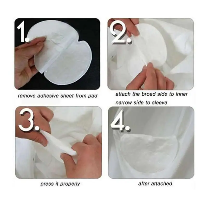 

2pcsX ( 1 Pairs ) Summer Deodorants Cotton Pads Underarm Armpit Sweat Pads Dress Disposable Stop Sweat Shield Guard Absorbing