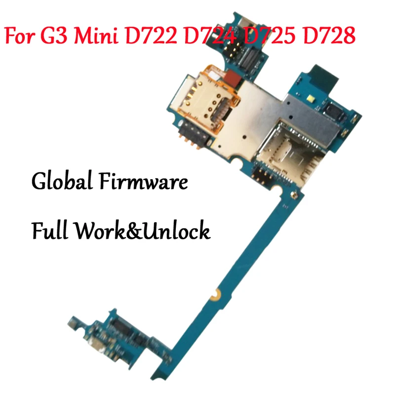 Протестированная полностью Рабочая оригинальная материнская плата для LG G3 mini D722