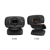 top logitech b525 hd webcam rotatable computer pc desktop auto focus web camera with microphone for live broadcast conference