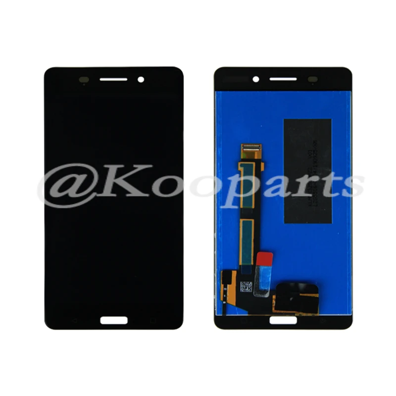 

100% протестированный Оригинальный ЖК-дисплей для Nokia 6, сенсорный экран, стеклянная панель, дигитайзер в сборе для TA-1021, TA-1033, TA-1025, без пикселя
