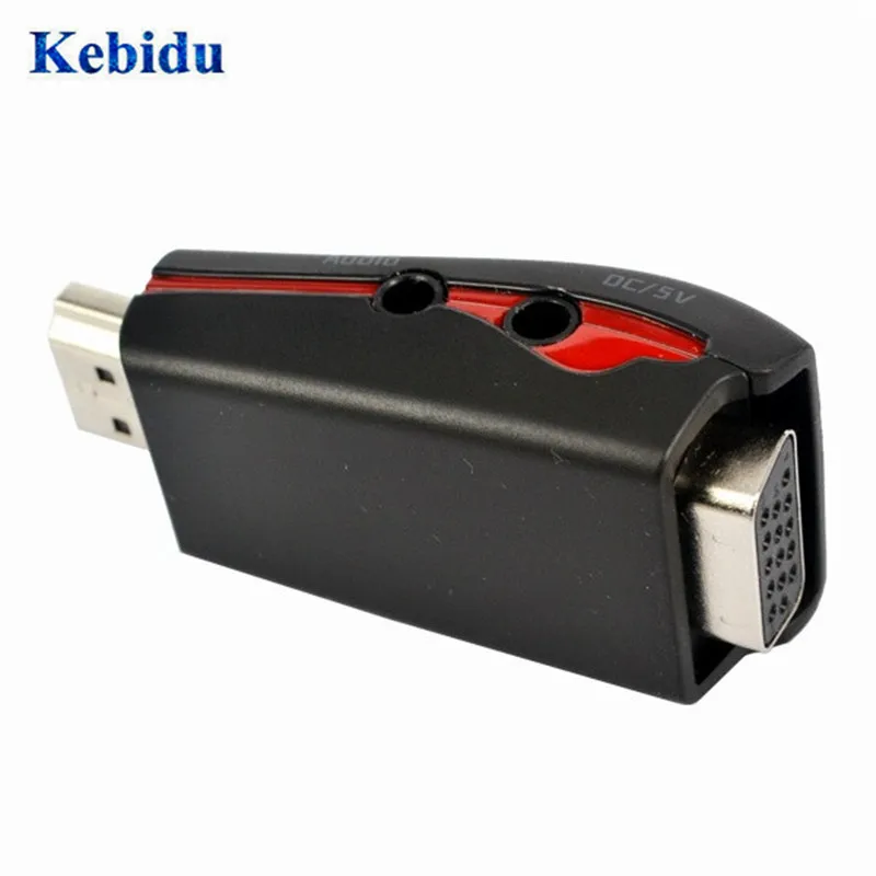 Адаптер для конвертера видео KEBIDU с аудиокабелем 3 5 мм AV ПК HDTV PS3 DVD HDMI