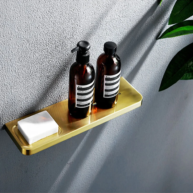 1 шт. полка для ванной комнаты из цельного цинкового сплава держатель шампуня