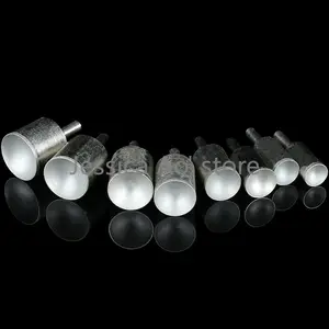 6 шт 11-16 мм 600 зернистости тонкой песочные бусины полировки фрезы круглые шарики отделка шлифовальные вогнутый цилиндр алмазная шлифовальная головка