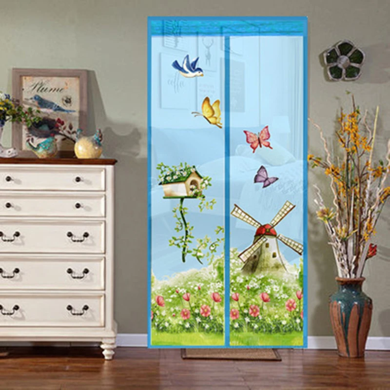 summer new mesh door curtain magnetic fly bug anti insect mosquito encrypt screen protector magnetic screen door curtain free global shipping