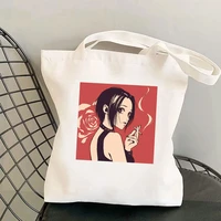 japanese anime nana print harajuku reusable shopping bag foldable canvas tote bag shoulder bag teacher book bag eco travel bags