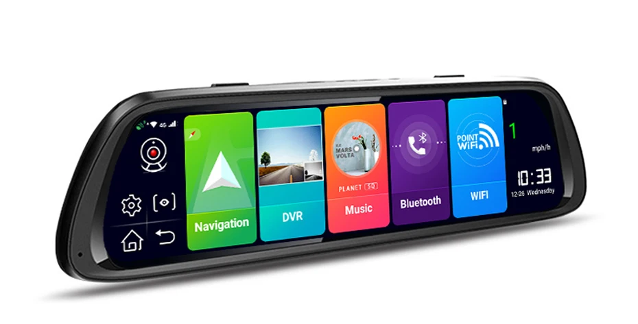 Maiyue star10 дюймов 4G Android 8,1 Автомобильный видеорегистратор gps навигатор HD 1080P потоковое медиа зеркало заднего вида ADAS Wif gps навигатор рекордер