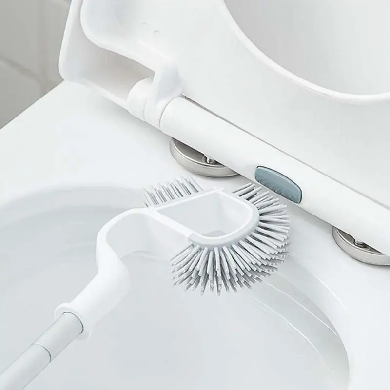 

Creative Bathroom Double Sided Toilet Brush Portable Long Handle Scrubber Household Cleaning Tools
