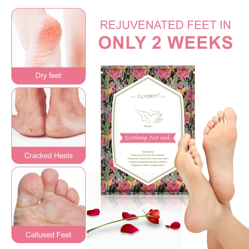 

1 Pair Exfoliating-peeling Foot Mask Socks For Pedicure Anti-drying Dead Skin Removal Foot Care Mask Smooth Skin Care Sock TSLM2