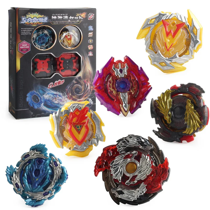 

Beylades Burst Set 2 in 1 Metal Fuison with Ruler Anttena Gyroscope with Battle Plate and Launcher Alloy Gyro Toys for Children