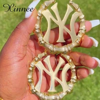 custom la ny girl bamboo earring ga peach bamboo jewelry accessories for women