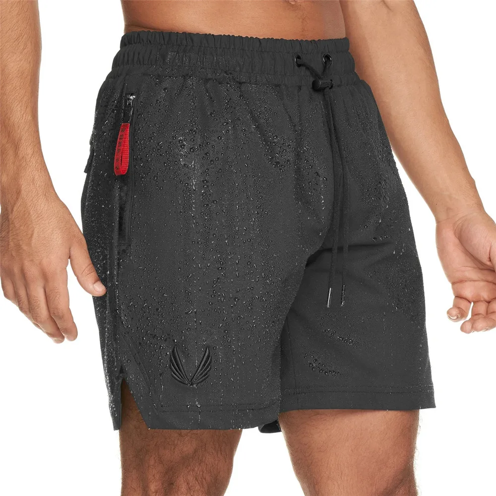 

2 em 1 cales respirveis dos homens de fitness muscular novos cales treinamento basquete esportes ao ar livre correndo fitne