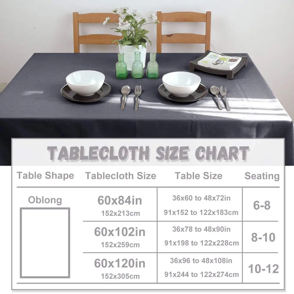 Настольная Водонепроницаемая скатерть NICETOWN легко моется подходит для семейных