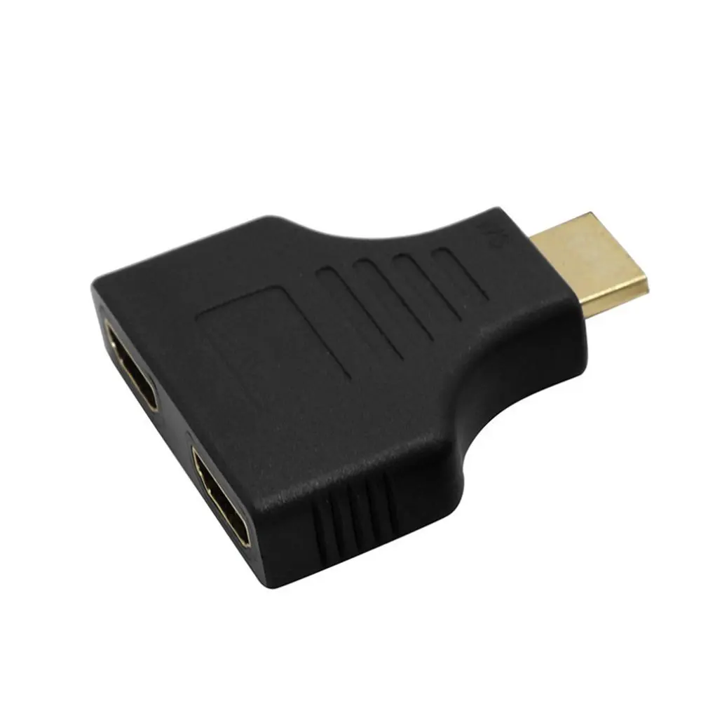 

1080P HDMI-compatible Ports Male to 2 Female 1 In 2 Out Splitter Adapter Converter For TV 2019 Dropshipping