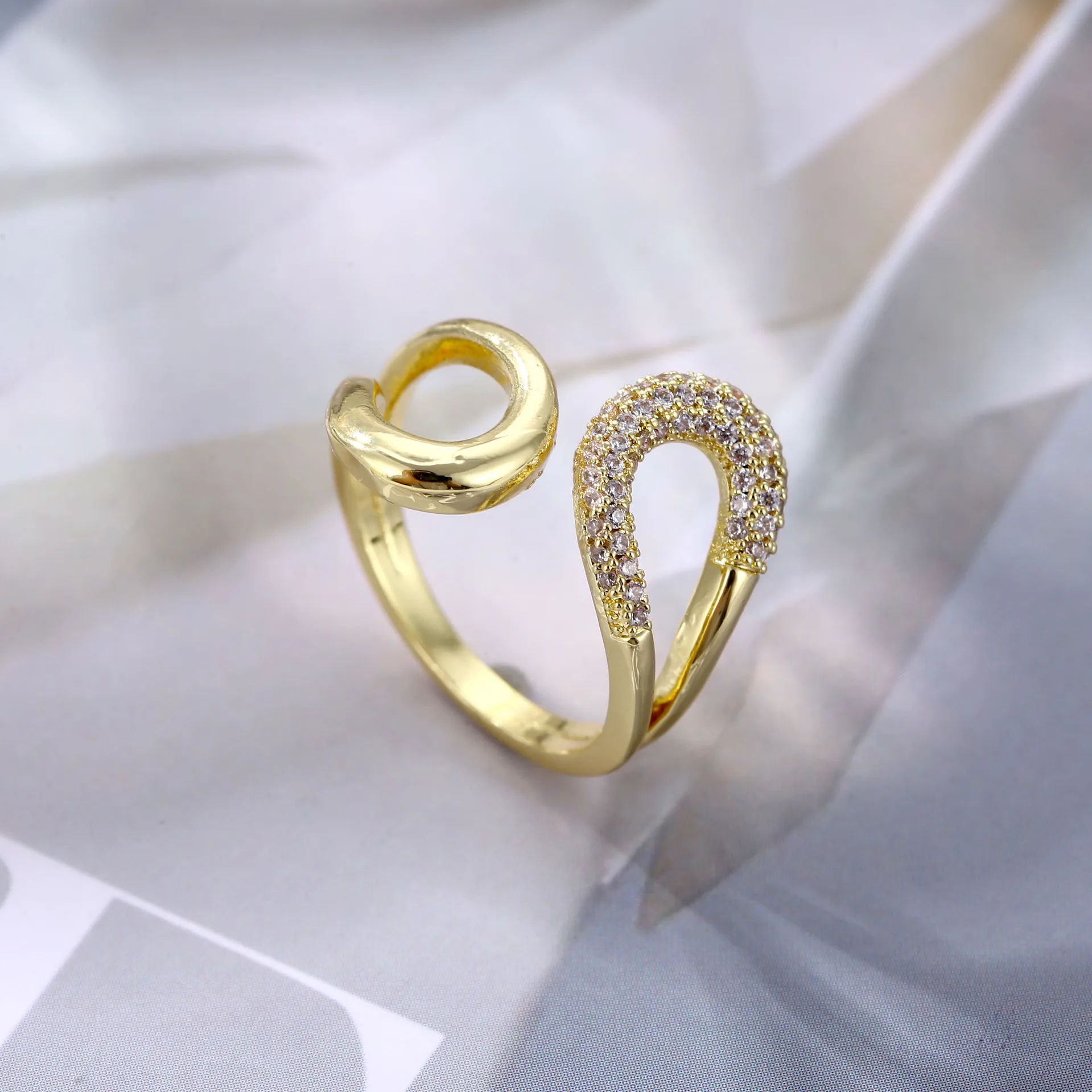 

KS022 Fashion Exquisite Ring Party Gift Women's Dance Geometric Simple Cool Adjustable Ring 2021 Popular Jewelry