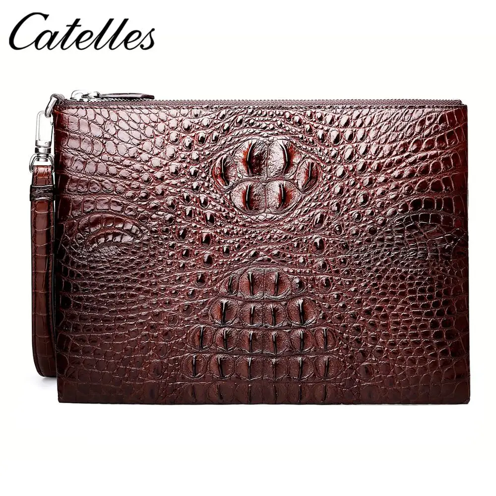 

2020 Luxury Male Crocodile Leather Purse Men's Clutch Wallets Handy Bags Business Carteras Mujer Wallets For Men