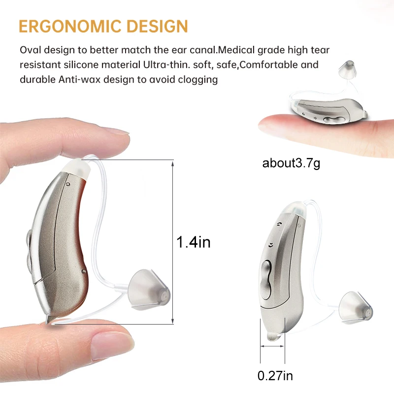 Слуховые аппараты аудиофоны мини 10 канальный Цифровые слуховые усилители AAB52P