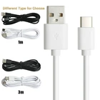 Кабель Micro USB 0,25 м, 1 м, 2 м, 3 м для Apple iPhone Тип C, кабель для быстрой синхронизации данных 2A, зарядный кабель для телефонов Samsung Andorid 50 шт.лот