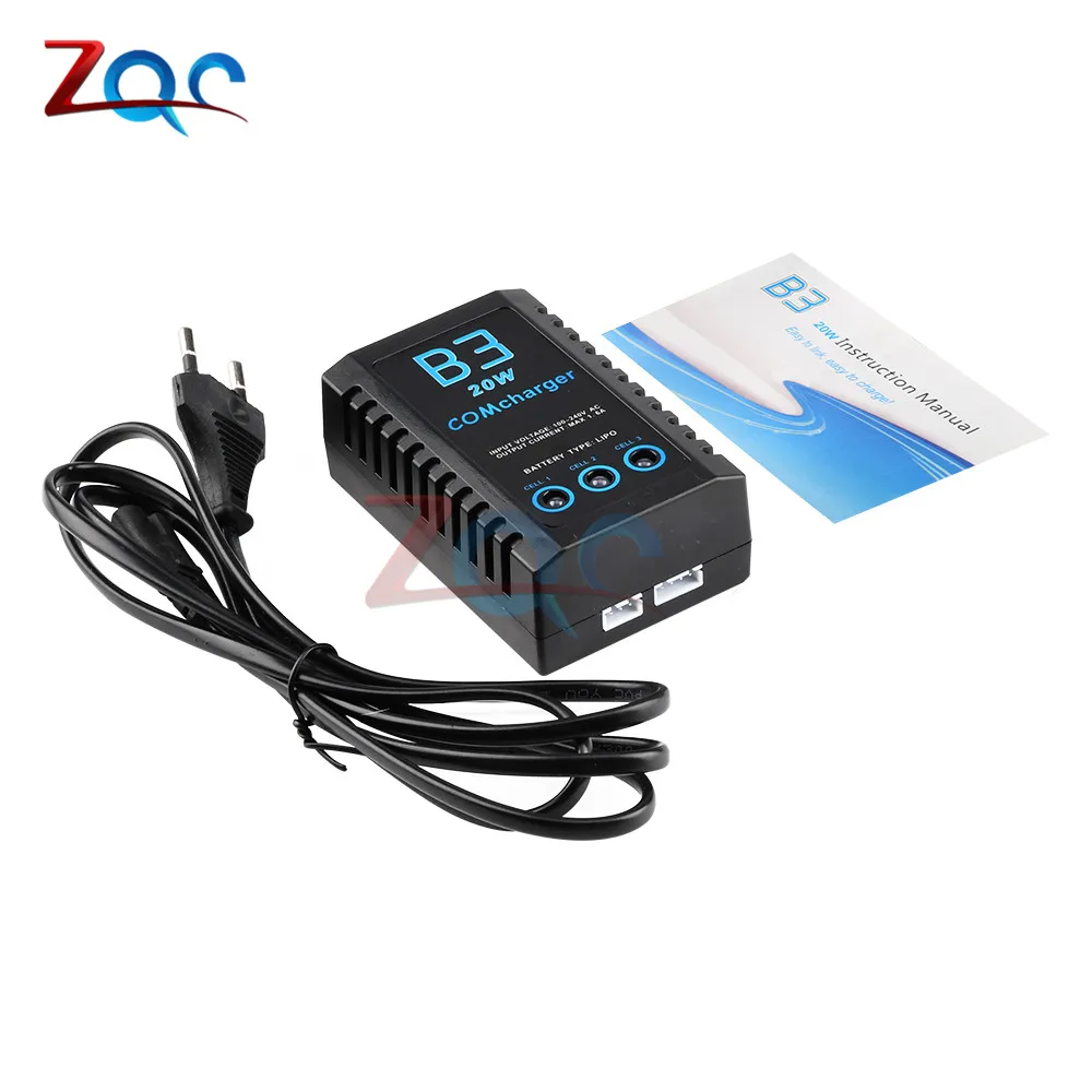

iMaxRC COMcharger B3 2S-3S Lithium Battery Charger for Drone Toys 20W 1.6A AC110-240V US Plug / EU Plug