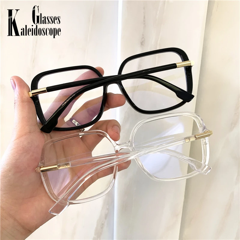 Очки большие квадратные унисекс в винтажной оправе с защитой от сисветильник