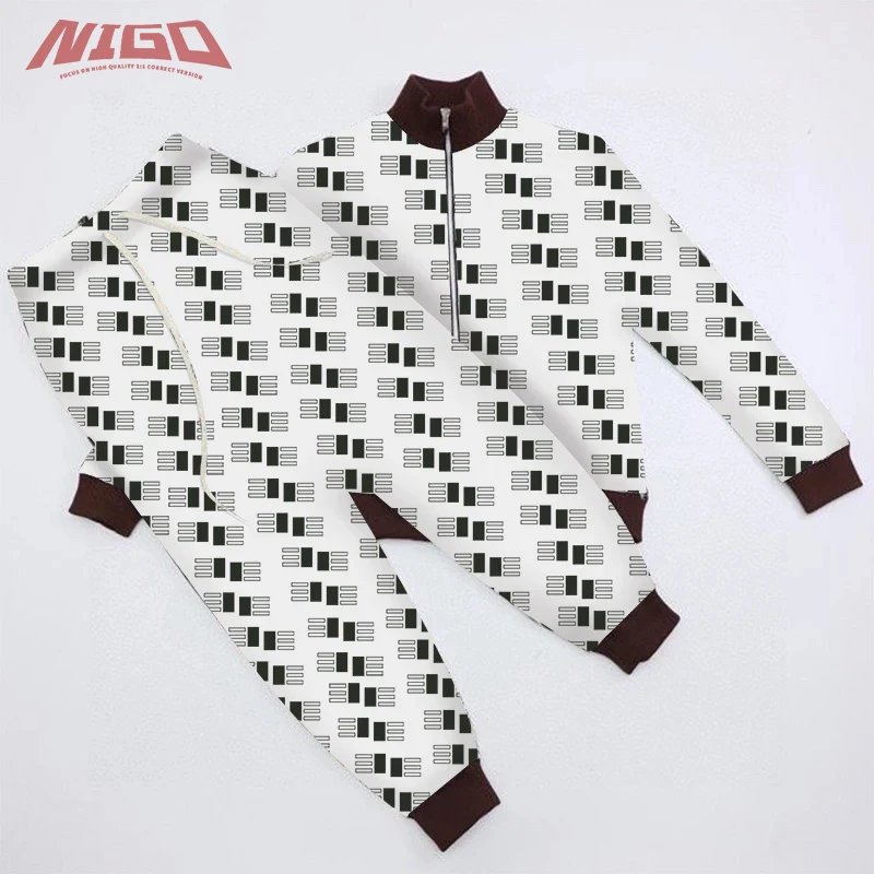 

NIGO GC Classic LOGO Pattern Casual Pants Jacket Suit Code@G10
