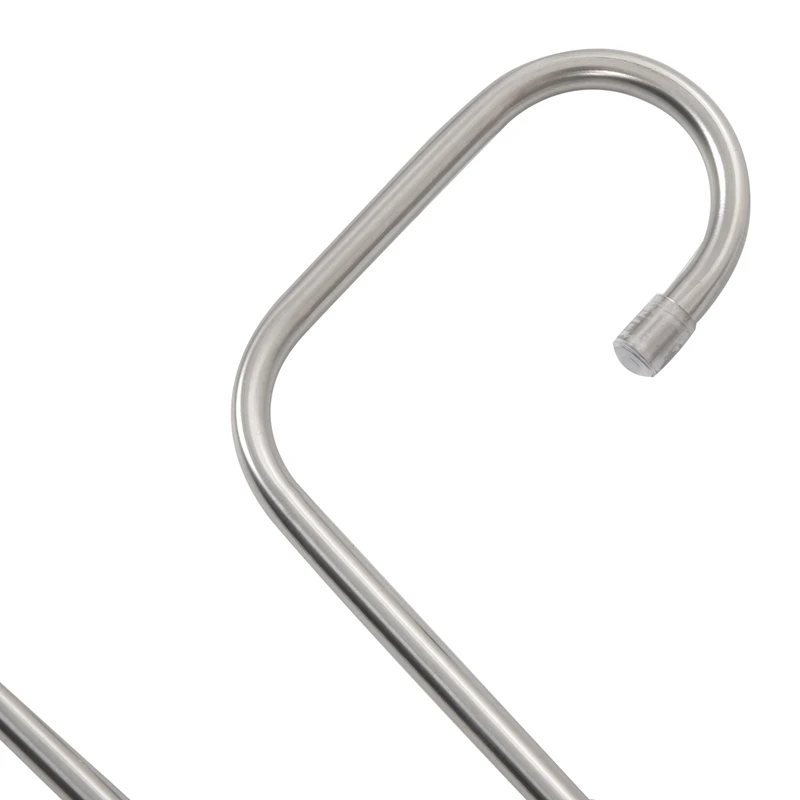 

4 Pack Multi Pants Hangers Rack for Closet Organization,Stainless Steel S-shape 5 Layer Clothes Hangers for Space Saving Storage