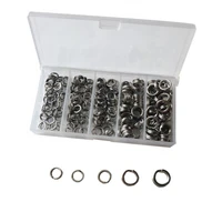 30 discounts hot 200pcs double flat ring circle lure hook connecting fishing gear accessories