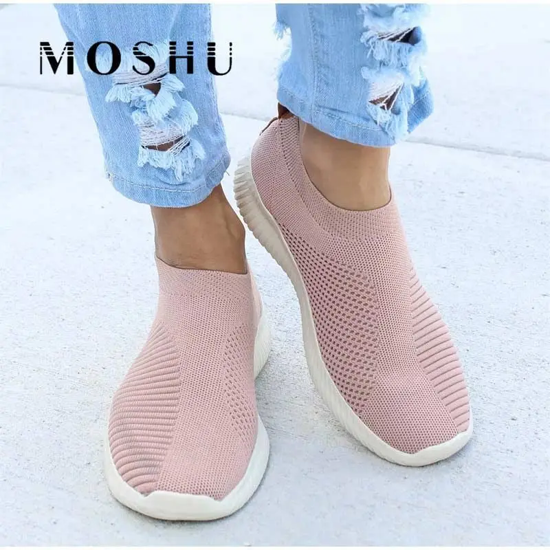 

Comfortable Sports Women's Shoes, Lightweight Flying Knit Socks Shoes, Elastic Large Size Breathable Casual Women's Shoes