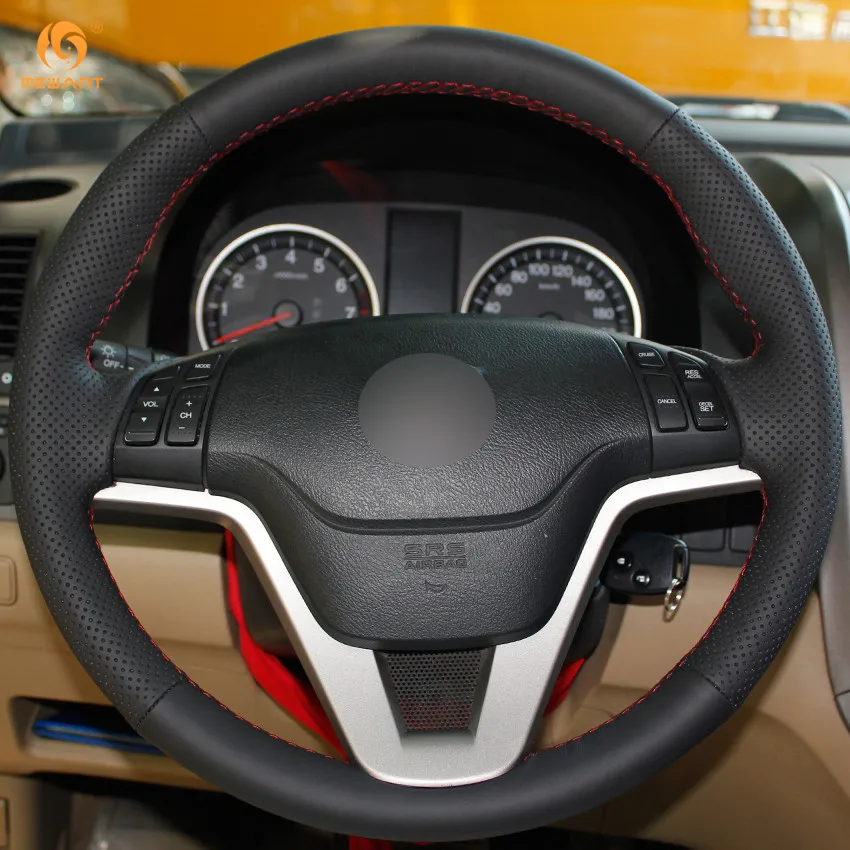 Чехол на руль MEWANT для Honda CRV черный чехол из искусственной кожи аксессуары салона