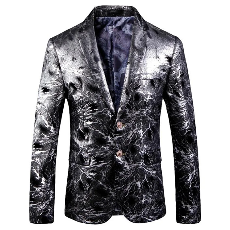 European suits mens local tyrants silver hot silver blazers big-name gorgeous black friday Christmas jacket British style black