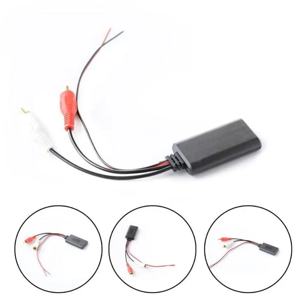 

Автомобильный Универсальный 2RCA Штекерный Bluetooth аудиокабель RCA Bluetooth стабильная аудиосистема AUX характеристики кабель имеет