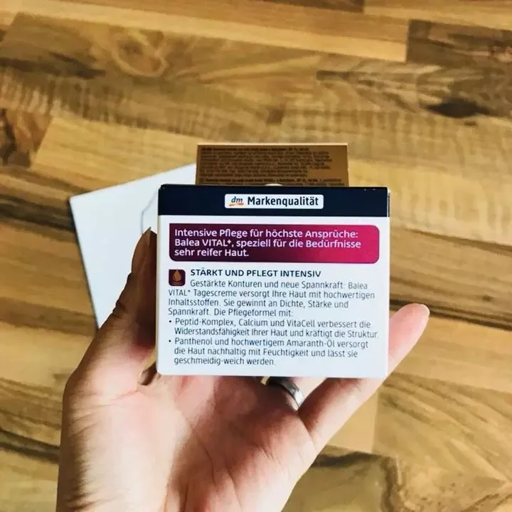 

Balea VITAL+Day Cream For Old Mature Skin Ages 55+ To 70+ Anti Aging Anti Wrinkle Enhance Skin Elasticity Firming Paraben-Free