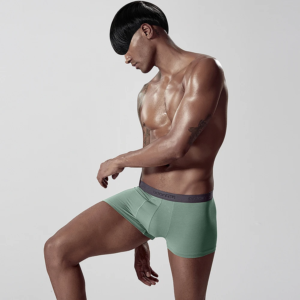 Сексуальное нижнее белье мужские боксеры шорты мягкое модальное Бесшовные