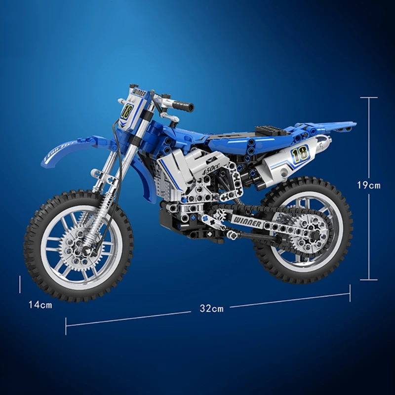 

High-drilled Motorcycle Assembly Parts Kit, Creative Building Motorbikes Particles for Kids and Autocycle Lovers