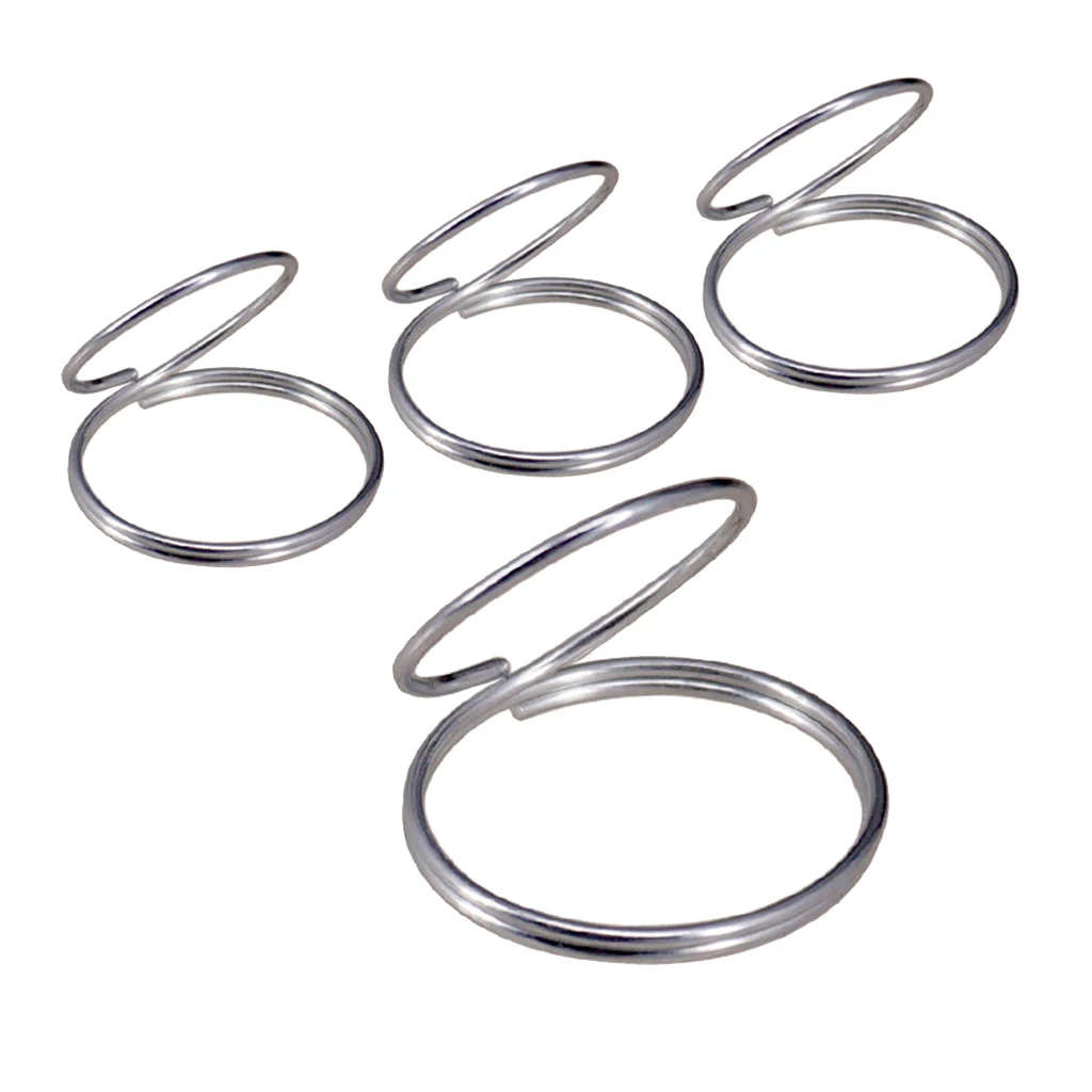 

4 pcs Metal Finger Picks Guard Plectrum Thumb Finger Plectrum Protector Forefinger Stretchable for Banjo Ukulele Bass Guitar