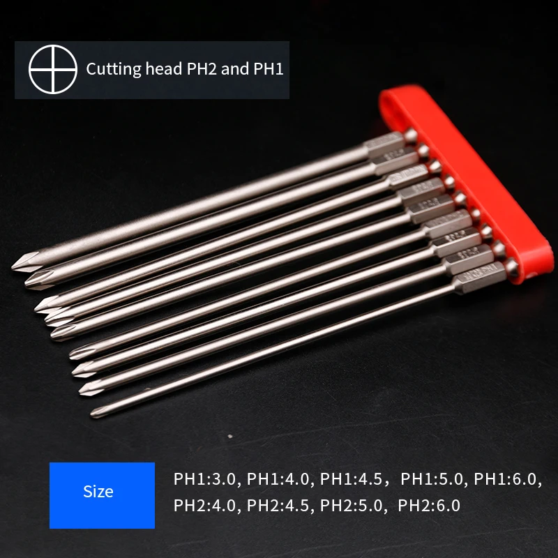 9 шт. насадки для дрели и шуруповерта 150 мм|Сверла| |