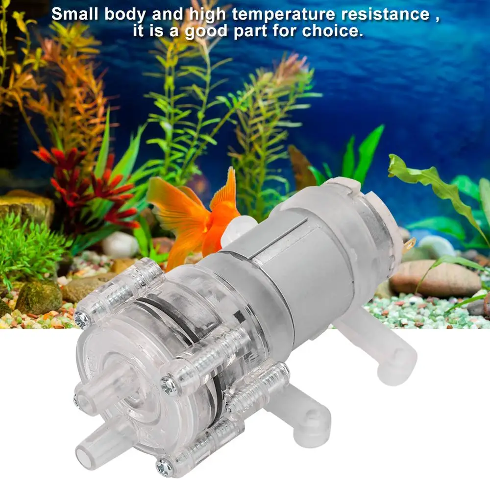 Высокотемпературный водяной насос постоянного тока 6-12 В прозрачный