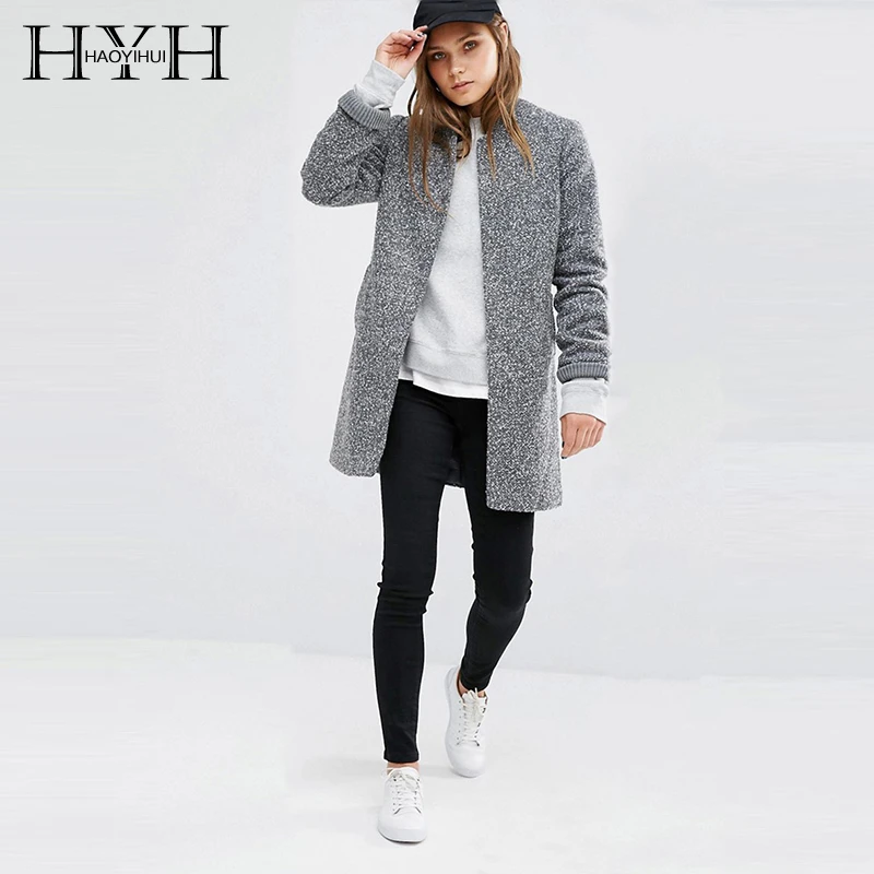 HYH Haoyihui Новая мода осень Свободная Женская повседневная одежда простые женские