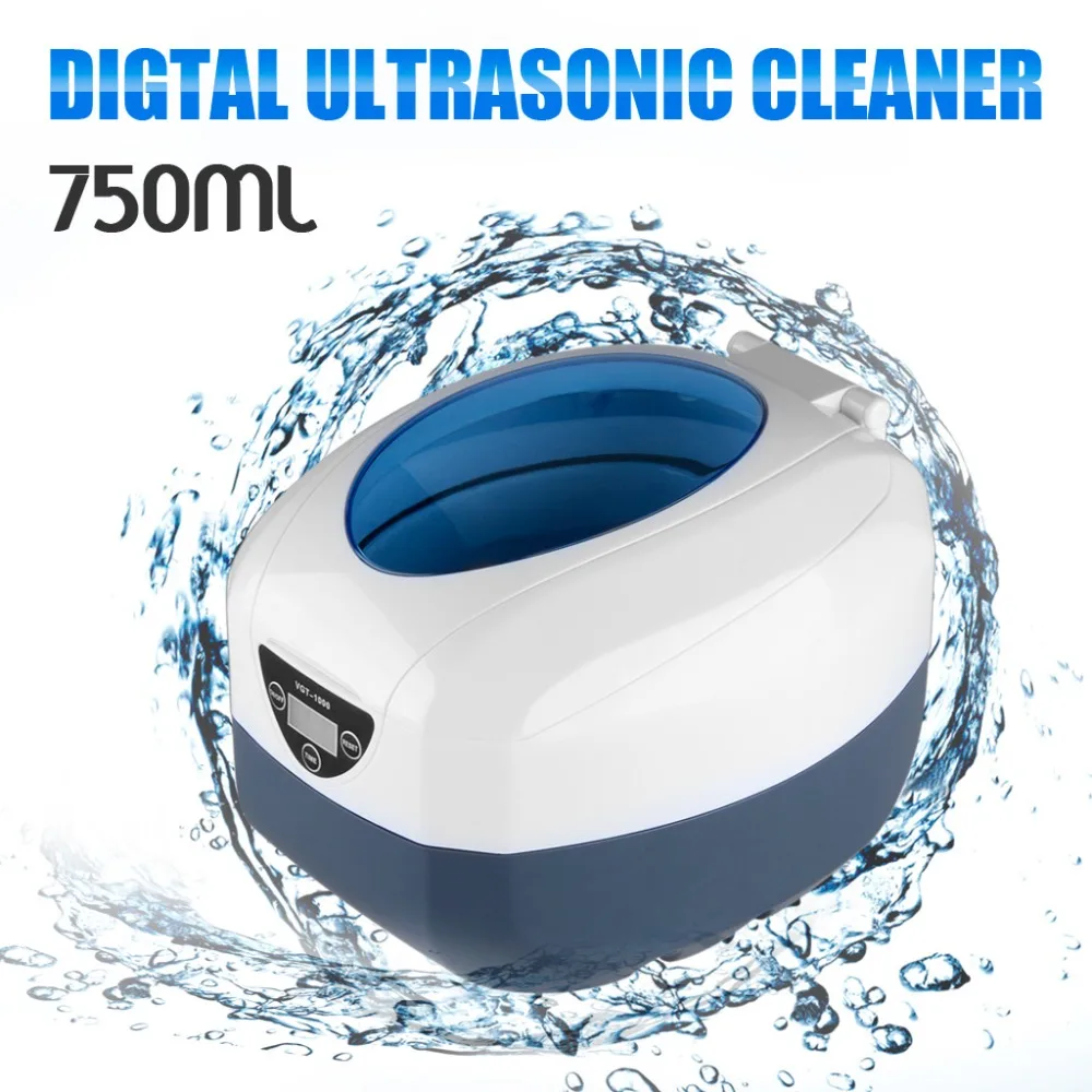 GT sonic 750 мл ультра Соник Очиститель таймер для ванны ювелирные изделия кисти очки Маникюр камни резаки Стоматологическая бритва части ультразвук Соник