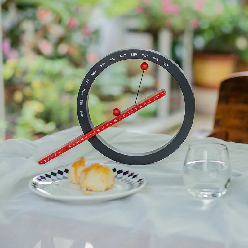 Креативные настенные часы с магнитным шаром вечный настенный календарь новинка