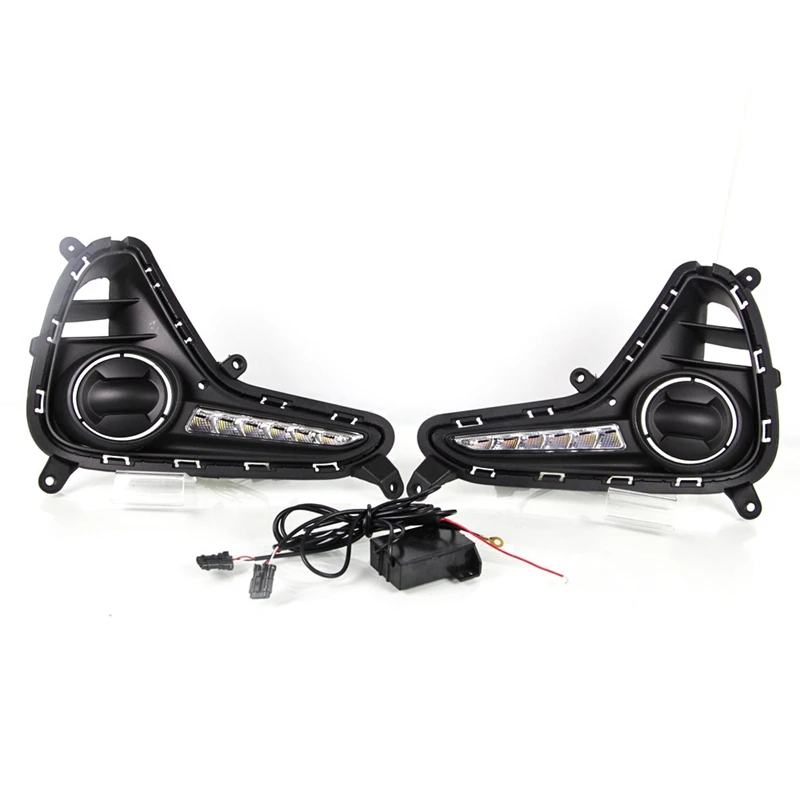 

2Pcs for 2017-2018 Hyundai I10 Hatchback LED Daytime Running Light Fog Light Daytime Running Light