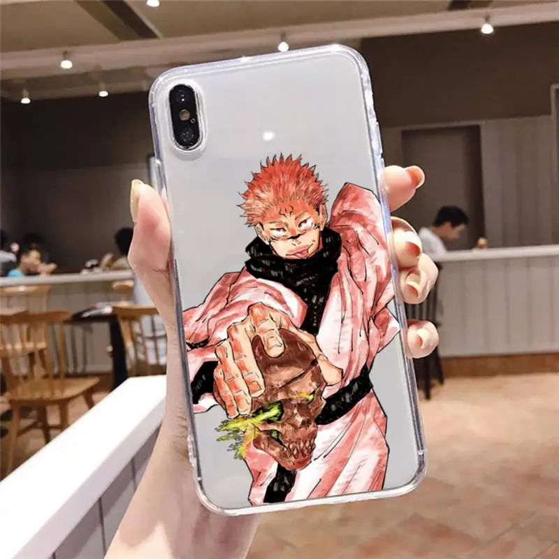 

Jujutsu Kaisen Phone Case Transparent soft For iphone 5 5s 5c se 6 6s 7 8 11 12 plus mini x xs xr pro max