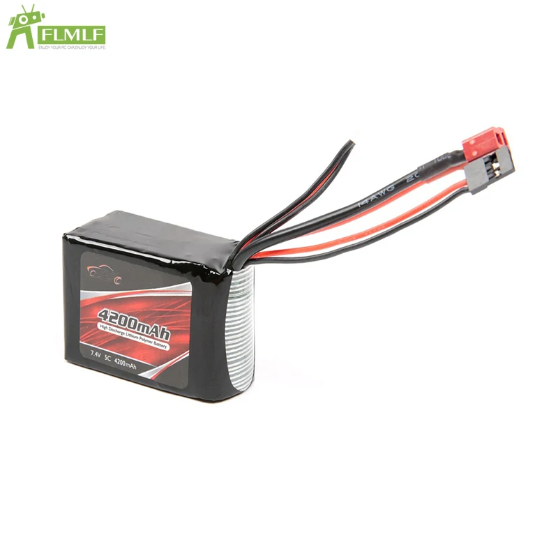 Приемная батарея 7 4 V 5C 4200 MAh литиевая (68mm * 43mm 41mm) подходит для 1/5 HPI ROVAN KM BAJA|Детали и