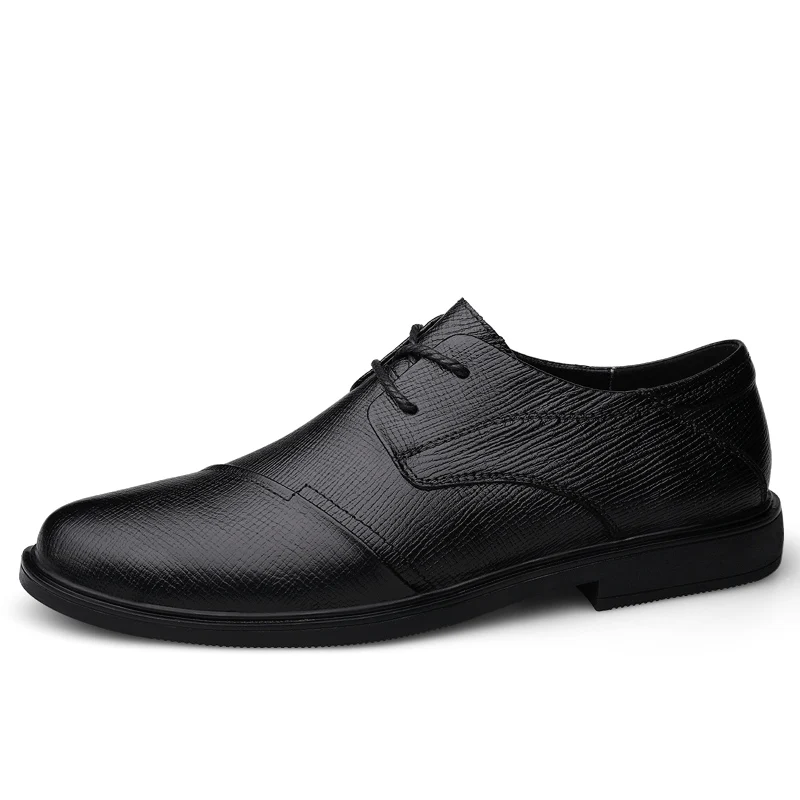 Men Derby Shoes Genuine Leather Man Shoe Black Brown Dress Formal Casual Footwear Handmade 2020 Spring Autumn New Arrival | Обувь