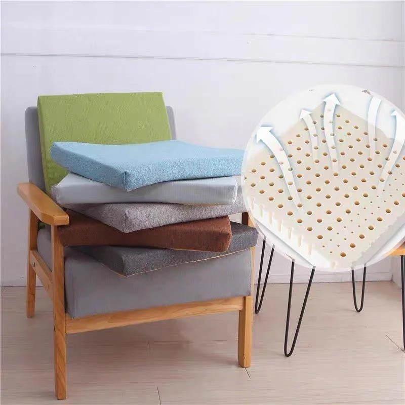 

40*40/ 45*45 Таиландская подушка из натурального латекса, подушка для кресла, Ортопедическая подушка, сиденье, латексные коврики, защита Кока